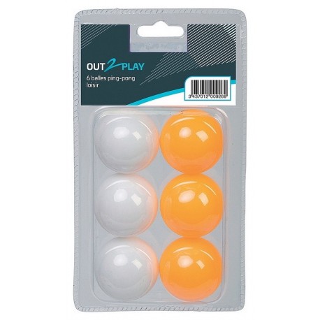 PACK 6 BALLES PING-PONG LOISIR 40MM 2 COULEURS-LiloJouets-Questembert-Muzillac-Morbihan