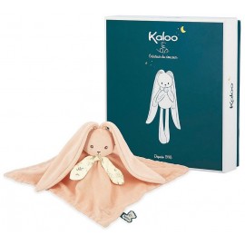 DOUDOU CARRE 17CM LAPIN PECHE AVEC BOITE KALOO