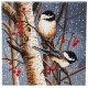 Kit tableau oiseaux 30x30cm broderie diamant sur chassis bois crystal-lilojouets-questembert-muzillac-morbihan