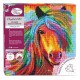 Kit tableau cheval au vent 30x30cm broderie diamant sur chassis bois crystal-lilojouets-questembert-muzillac-morbihan