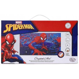 KIT TABLEAU SPIDERMAN PANORAMA 40X22CM BRODERIE DIAMANT SUR CHASSIS BOIS-LiloJouets-Questembert-Muzillac-Morbihan