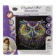 Kit tableau hibou couleur 30x30cm broderie diamant sur chassis bois crystal-lilojouets-questembert-muzillac-morbihan