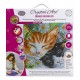 Kit tableau chats dormeurs 30x30cm broderie diamant sur chassis bois crystal-lilojouets-questembert-muzillac-morbihan