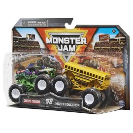 PACK 2 VEHICULES MONSTER JAM 9CM METAL 1.64E ASST 