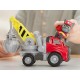 Camion grue et figurine charly charger - ruben&compagnie-lilojouets-questembert-muzillac-morbihan