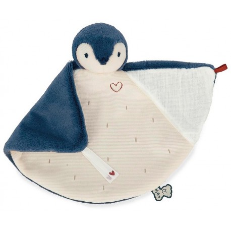 DOUDOU 25CM MANCHOT BLEU - AVEC BOITE KALOO COMPLICES-LiloJouets-Questembert-Muzillac-Morbihan