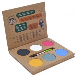 PALETTE DE MAQUILLAGE NATUREL - 6 COULEURS LAVABLE A L'EAU - COSMETIQUE BIO-LiloJouets-Questembert-Muzillac-Morbihan