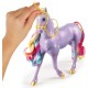 Licorne sonore lumineuse 28cm wildstar avec poupee 24cm - l'ecole des licornes-lilojouets-questembert-muzillac-morbihan