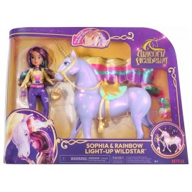 LICORNE SONORE LUMINEUSE 28CM WILDSTAR AVEC POUPEE 24CM - L'ECOLE DES LICORNES-LiloJouets-Questembert-Muzillac-Morbihan