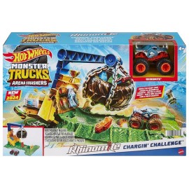 ARENE RHINOMITE CHALLENGE MONSTER TRUCK HOT WHEELS AVEC VEHICULE-LiloJouets-Questembert-Muzillac-Morbihan