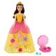 Poupee princesse disney belle 29cm avec robe fleurie a styliser-lilojouets-questembert-muzillac-morbihan