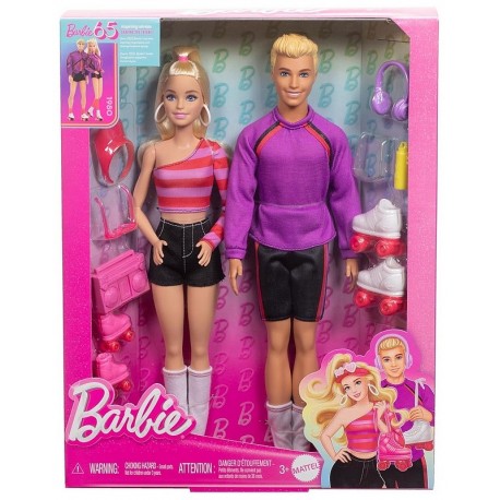 COFFRET POUPEES BARBIE ET KEN EN ROLLER-LiloJouets-Questembert-Muzillac-Morbihan