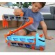 Camion transporteur extensible en circuit hot wheels avec 3 voitures-lilojouets-questembert-muzillac-morbihan