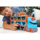 Camion transporteur extensible en circuit hot wheels avec 3 voitures-lilojouets-questembert-muzillac-morbihan