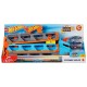 Camion transporteur extensible en circuit hot wheels avec 3 voitures-lilojouets-questembert-muzillac-morbihan