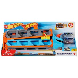 CAMION TRANSPORTEUR EXTENSIBLE EN CIRCUIT HOT WHEELS AVEC 3 VOITURES-LiloJouets-Questembert-Muzillac-Morbihan