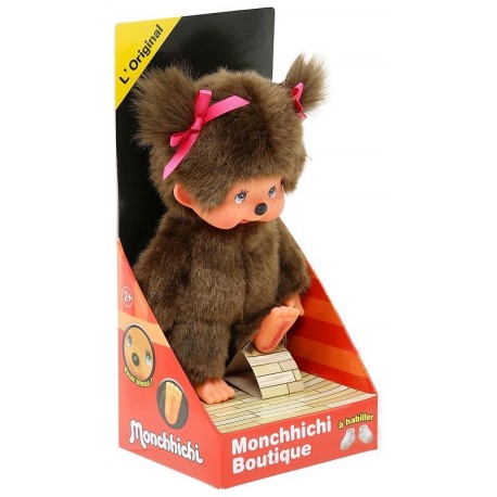 PELUCHE MONCHHICHI FILLE 20CM L'ORIGINAL-LiloJouets-Questembert-Muzillac-Morbihan