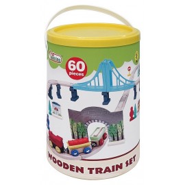 BARIL TRAIN BOIS 60 PIECES-LiloJouets-Questembert-Muzillac-Morbihan