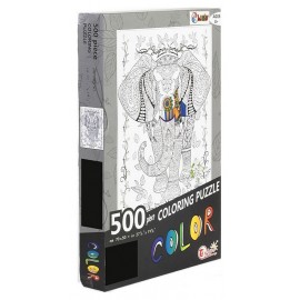 PUZZLE ELEPHANT A COLORIER 500 PIECES 70X50CM-LiloJouets-Questembert-Muzillac-Morbihan