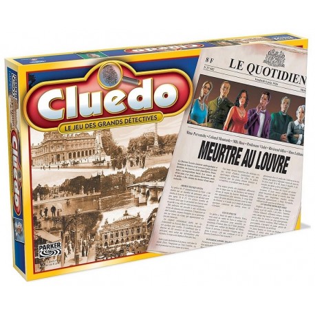 JEU CLUEDO MEURTRE AU LOUVRE - LE JEU DES GRANDS DETECTIVES-LiloJouets-Questembert-Muzillac-Morbihan