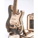 Maquette guitare electrique en bois et son ampli sur socle-lilojouets-questembert-muzillac-morbihan