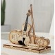 Maquette violon capriccio en bois et son etui sur socle-lilojouets-questembert-muzillac-morbihan