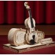 Maquette violon capriccio en bois et son etui sur socle-lilojouets-questembert-muzillac-morbihan