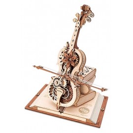 MAQUETTE VIOLONCELLE MECANIQUE MUSICAL EN BOIS 199 PIECES