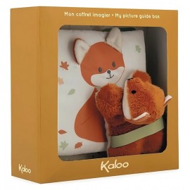 IMAGIER TISSU RENARD PAPRIKA DANS LA FORET - MON COFFRET IMAGIER KALOO-LiloJouets-Questembert-Muzillac-Morbihan