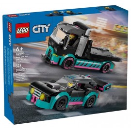 60406 VOITURE DE COURSE ET CAMION TRANSPORTEUR - LEGO CITY