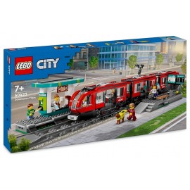 60423 LE TRAMWAY ET STATION DU CENTRE-VILLE - LEGO CITY-LiloJouets-Questembert-Muzillac-Morbihan