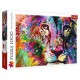 Puzzle lion colore illustration 1000 pieces 68x48cm - trefl-lilojouets-questembert-muzillac-morbihan