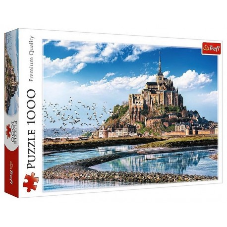 PUZZLE MONT SAINT-MICHEL FRANCE 1000 PIECES 68X48CM - TREFL-LiloJouets-Questembert-Muzillac-Morbihan