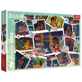 PUZZLE LILO ET STITCH DOUX SOUVENIRS 1000 PIECES 68X48CM - TREFL DISNEY-LiloJouets-Questembert-Muzillac-Morbihan