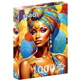 PUZZLE AFRICAN BEAUTY 1000 PIECES 68X48CM - ENJOY PUZZLE-LiloJouets-Questembert-Muzillac-Morbihan