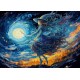 Puzzle sorciere dans la nuit witch night 1000 pieces 68x48cm - enjoy puzzle-lilojouets-questembert-muzillac-morbihan