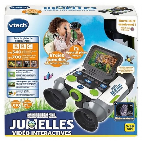 JUMELLES VIDEO INTERACTIVES - GROSSISSEMENT X10 - GENIUS XL-LiloJouets-Questembert-Muzillac-Morbihan