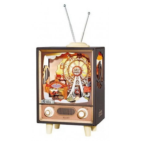 MAQUETTE TELE MUSICALE MECANIQUE EN BOIS SUNSET CARNIVAL - 174 PIECES - NIVEAU 3-LiloJouets-Questembert-Muzillac-Morbihan