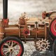 Maquette locomotive a vapeur et wagon mecanique bois steam engine - 469 pieces-lilojouets-questembert-muzillac-morbihan