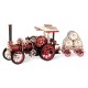 Maquette locomotive a vapeur et wagon mecanique bois steam engine - 469 pieces-lilojouets-questembert-muzillac-morbihan