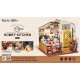 Maquette cuisine cozy avec led - maison miniature diy - 19x17x19cm 196 pieces-lilojouets-questembert-muzillac-morbihan