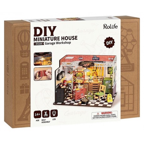 MAQUETTE ATELIER DE GARAGE - MAISON MINIATURE DIY - 157 PIECES-LiloJouets-Questembert-Muzillac-Morbihan