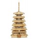 Maquette pagode 5 etages en bois - 16x16x32cm 275 pieces-lilojouets-questembert-muzillac-morbihan