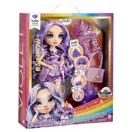 POUPEE RAINBOW HIGH VIOLET PURPLE 28CM - FASHION DOLL AVEC SLIME-LiloJouets-Questembert-Muzillac-Morbihan