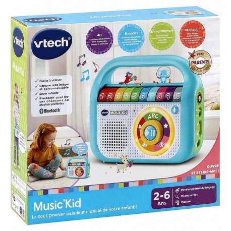 MUSIC'KID BALADEUR ENCEINTE BLUETOOTH-LiloJouets-Questembert-Muzillac-Morbihan