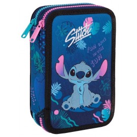 TROUSSE STITCH DISNEY 20X13X6CM - 2 COMPARTIMENTS AVEC ACCESSOIRES 35 PIECES-LiloJouets-Questembert-Muzillac-Morbihan