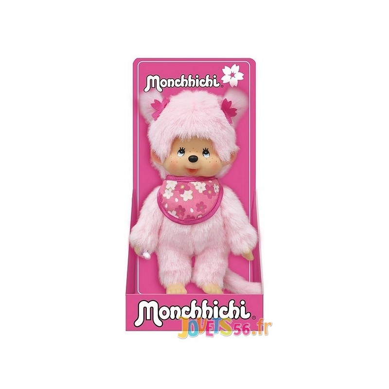 Peluche Monchhichi Kiki - Maman et bébé (20 cm)