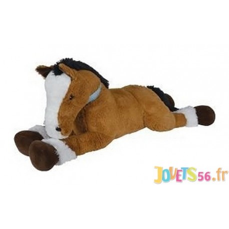 cheval porteur peluche